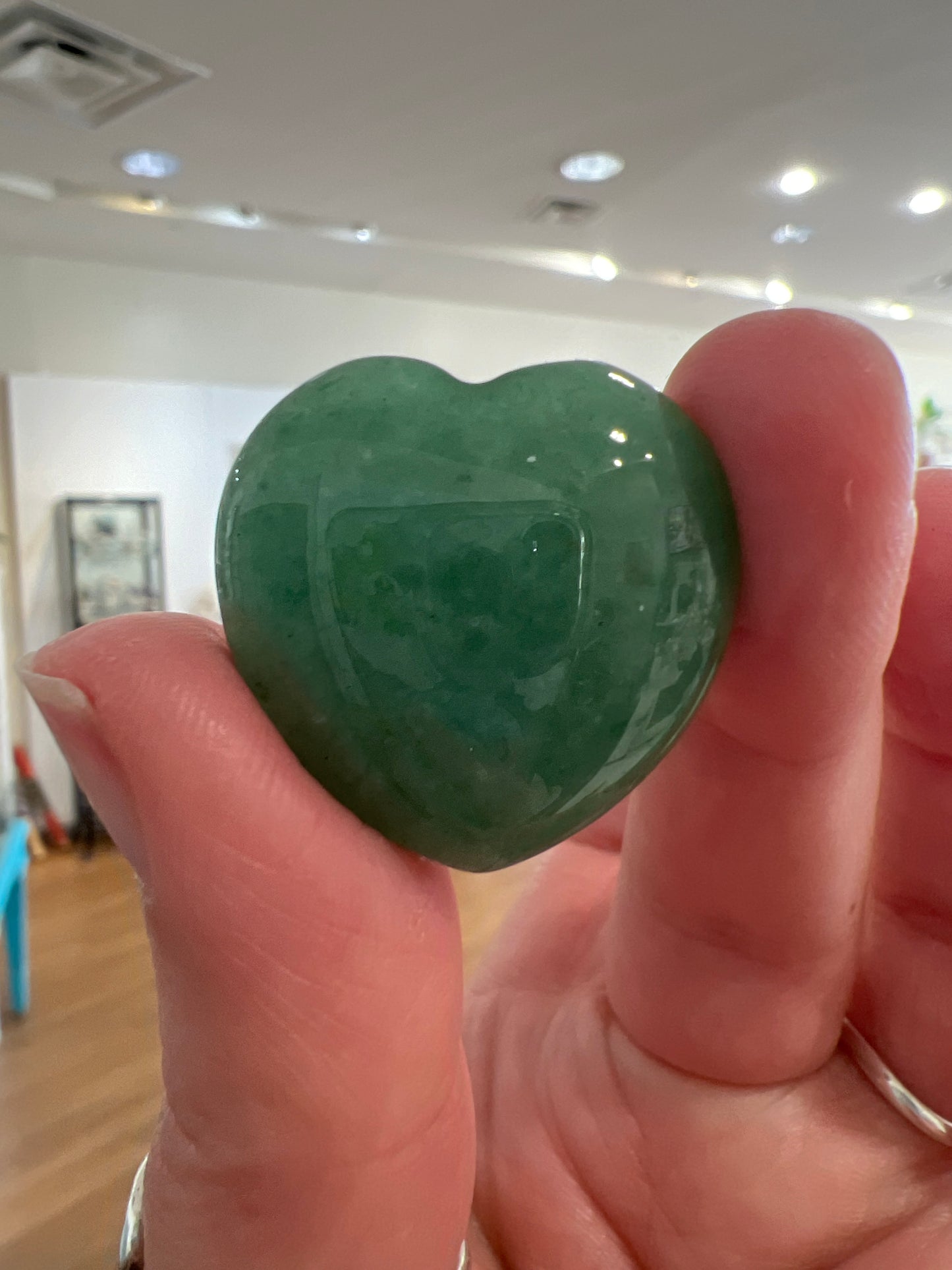 Green Aventurine Mini Heart