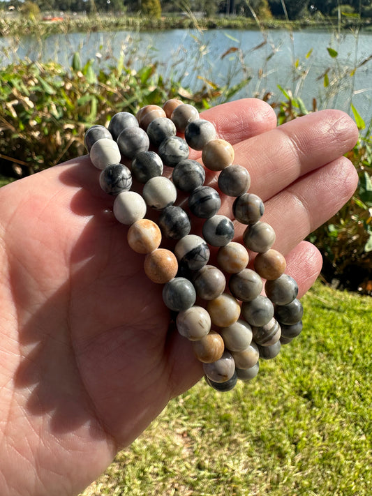 Crazy Lace Agate Bracelet 8mm