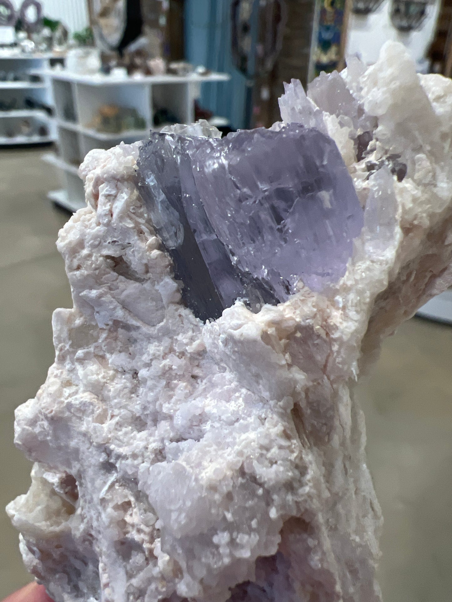Kunzite Specimen with Cleavelandite, Lepidolite And Calcite
