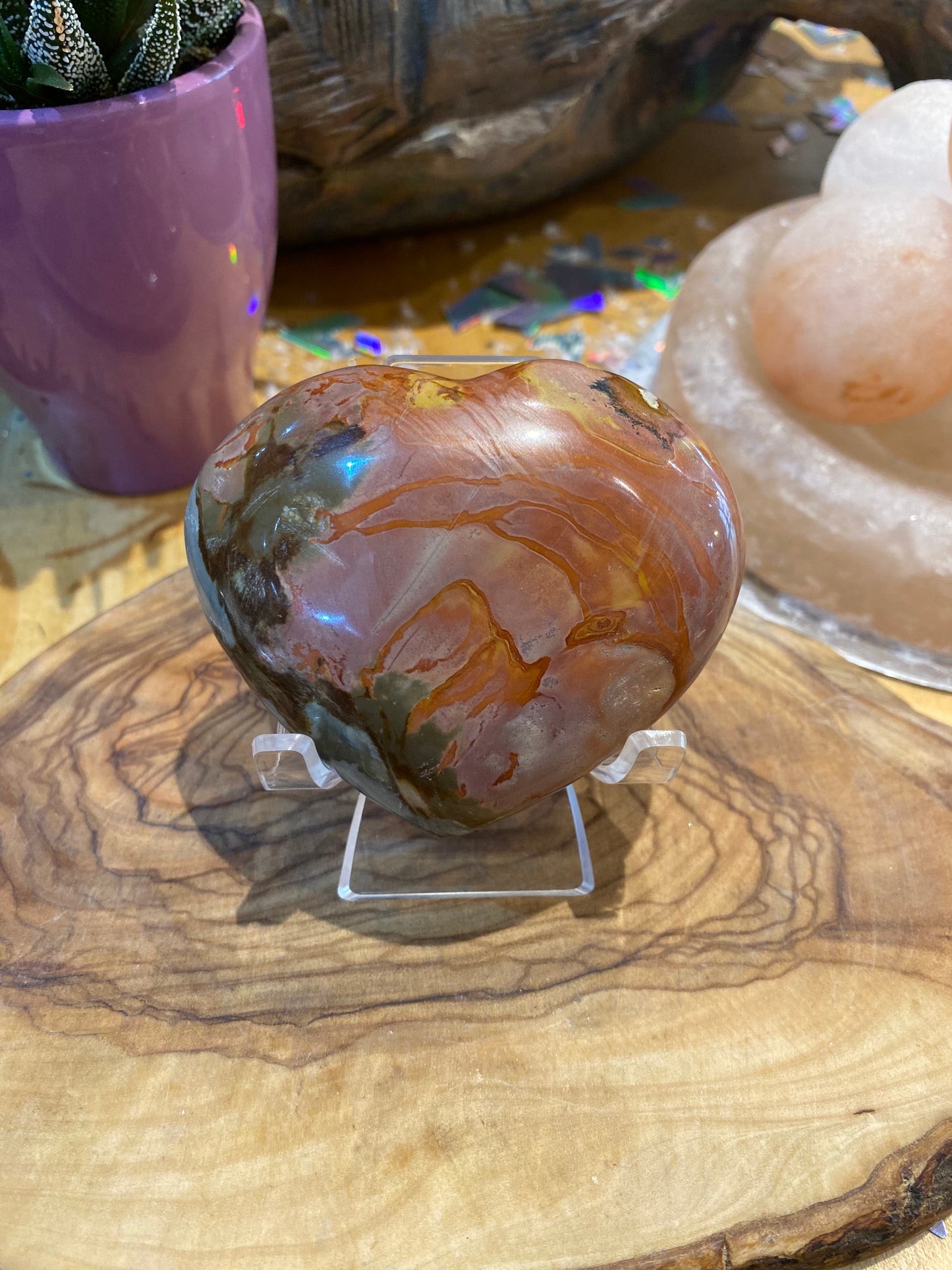 Polychrome Jasper Heart
