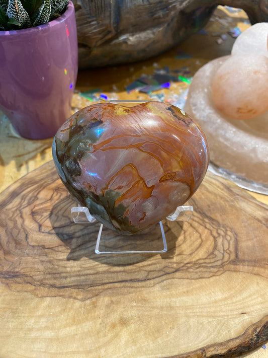Polychrome Jasper Heart