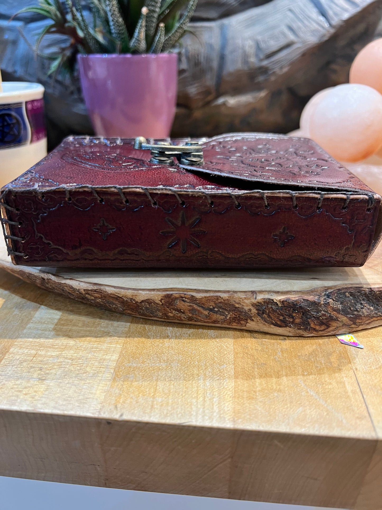 Sun And Moon Celestial Leather Card Pouch
