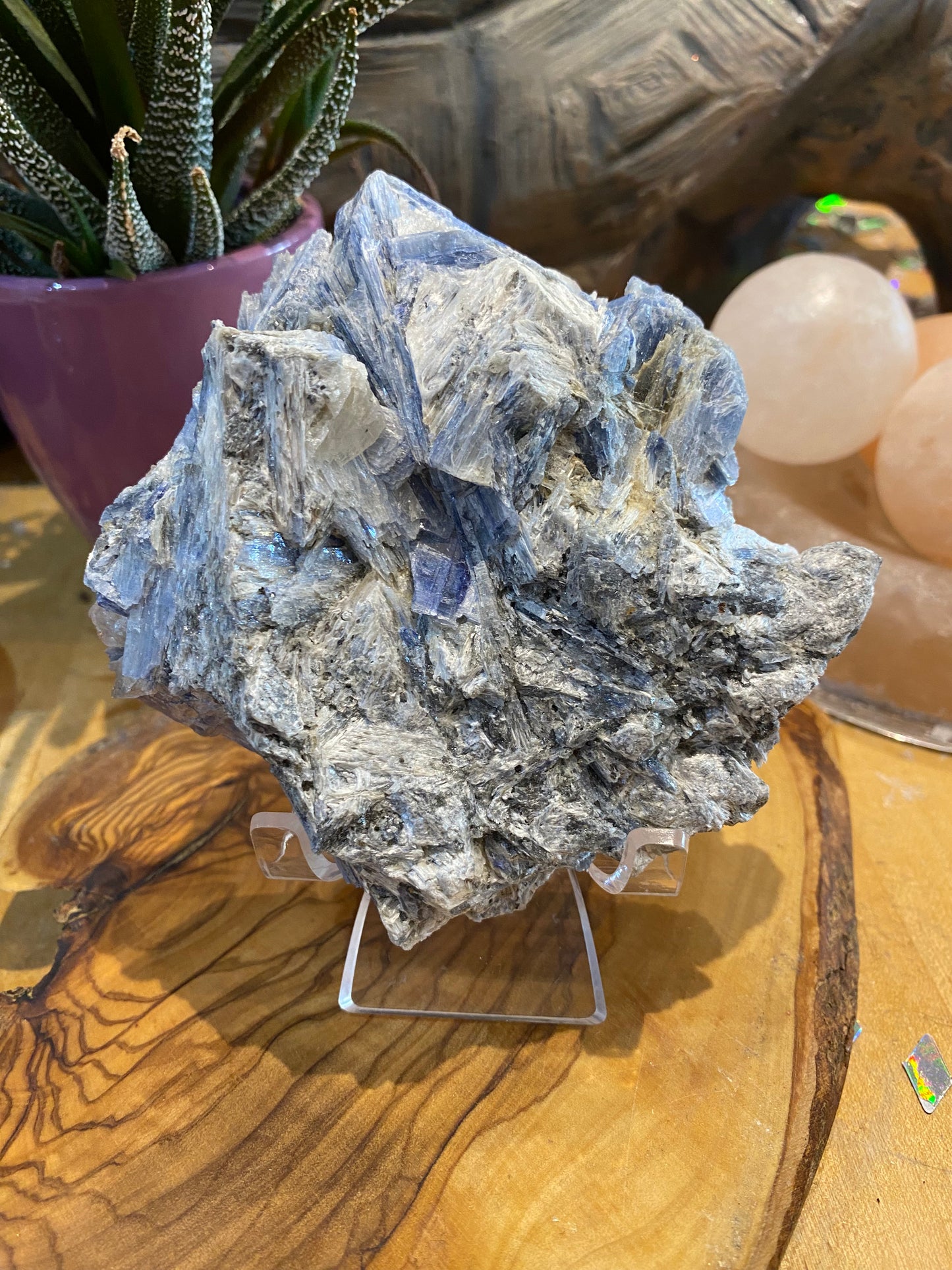 Kyanite Display Piece With Stand