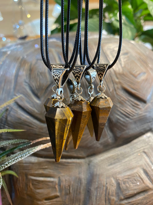 Tigers Eye Pendulum Pendant