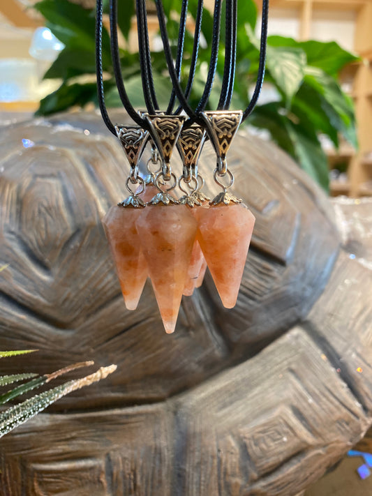 Sunstone Pendulum Pendant