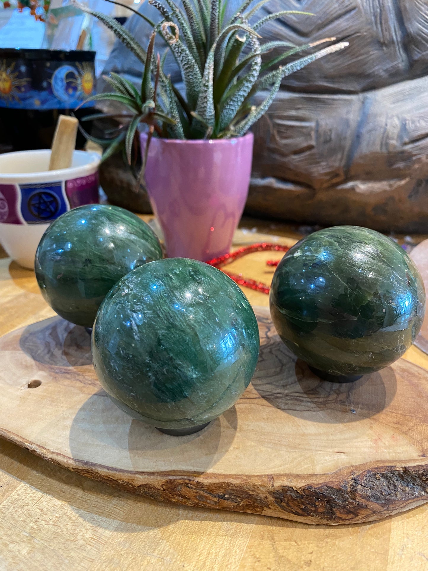 Nephrite Jade Sphere