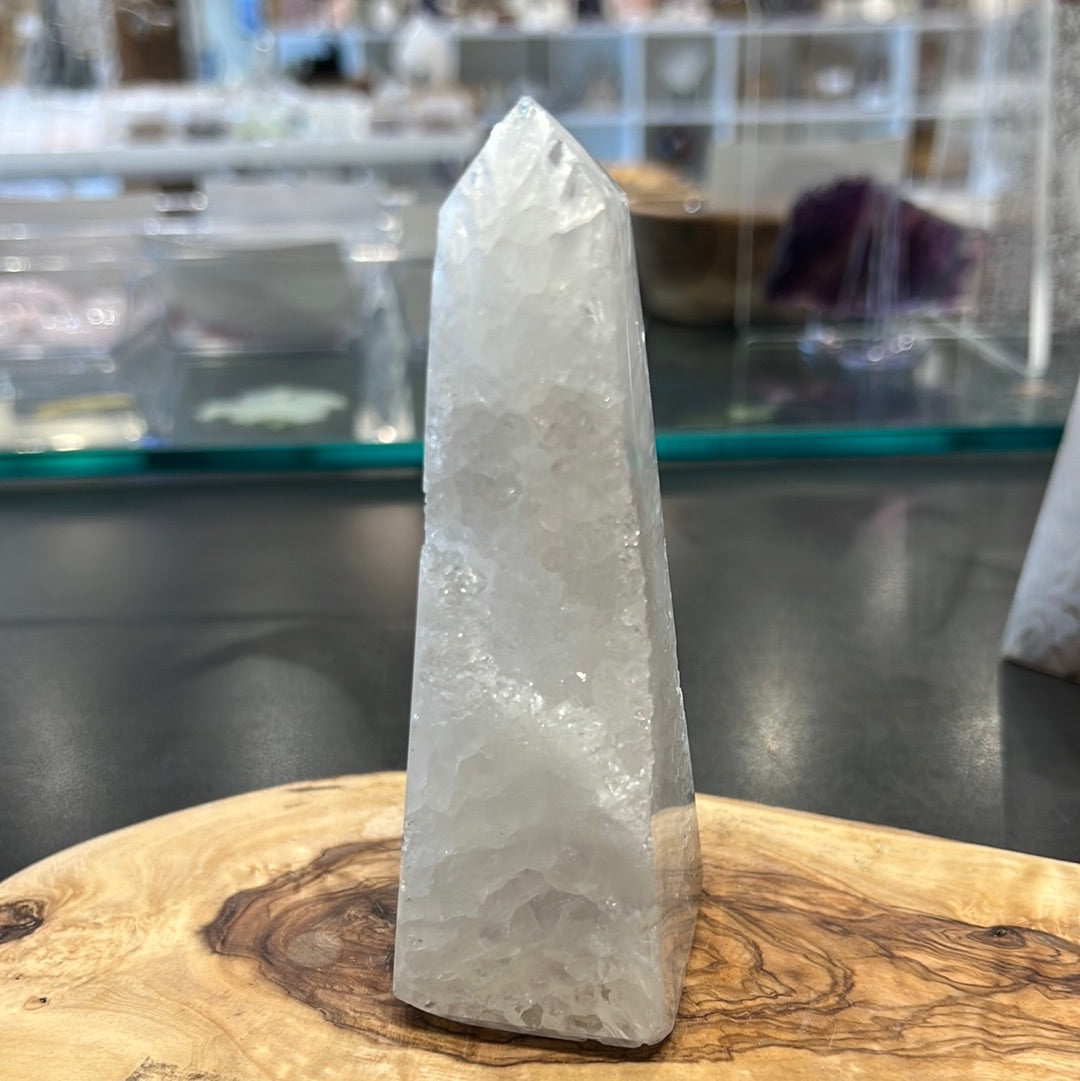 Druzy Agate Obelisk