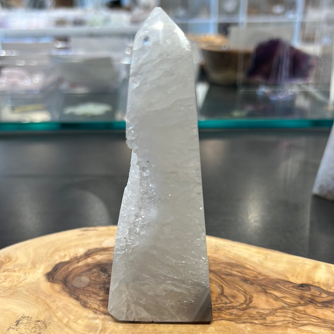 Druzy Agate Obelisk