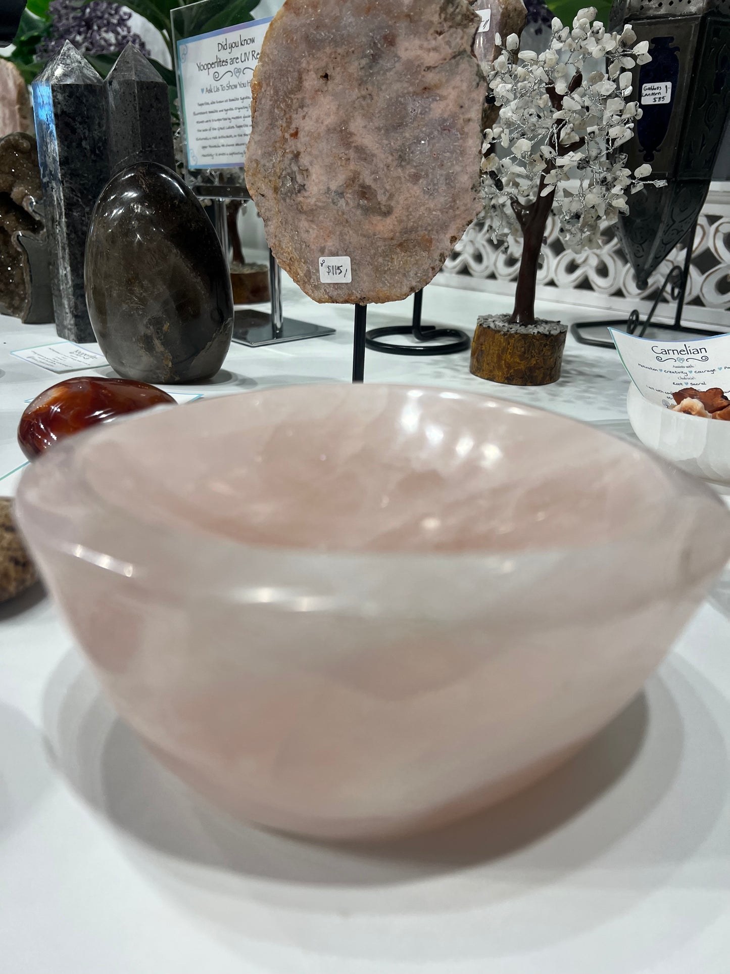 Rose Quartz Bowl - XL Brazil