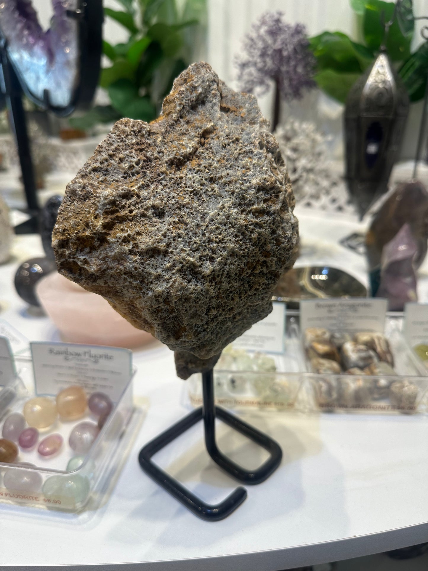 Pink Amethyst on Custom Stand - #15
