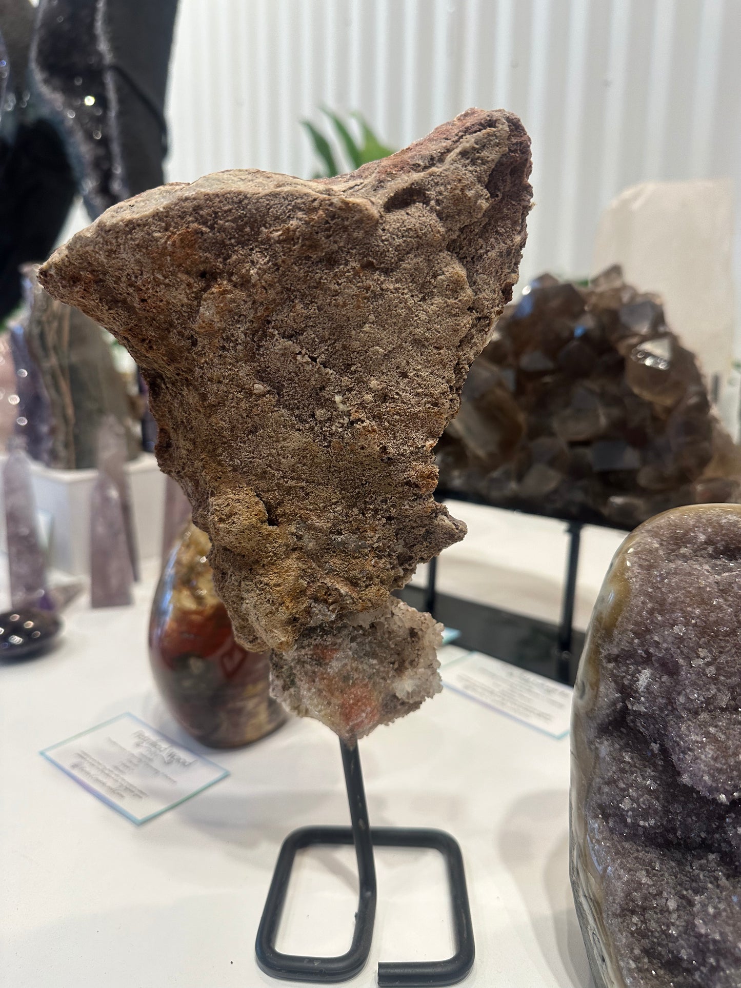 Pink Amethyst on Custom Stand - #24
