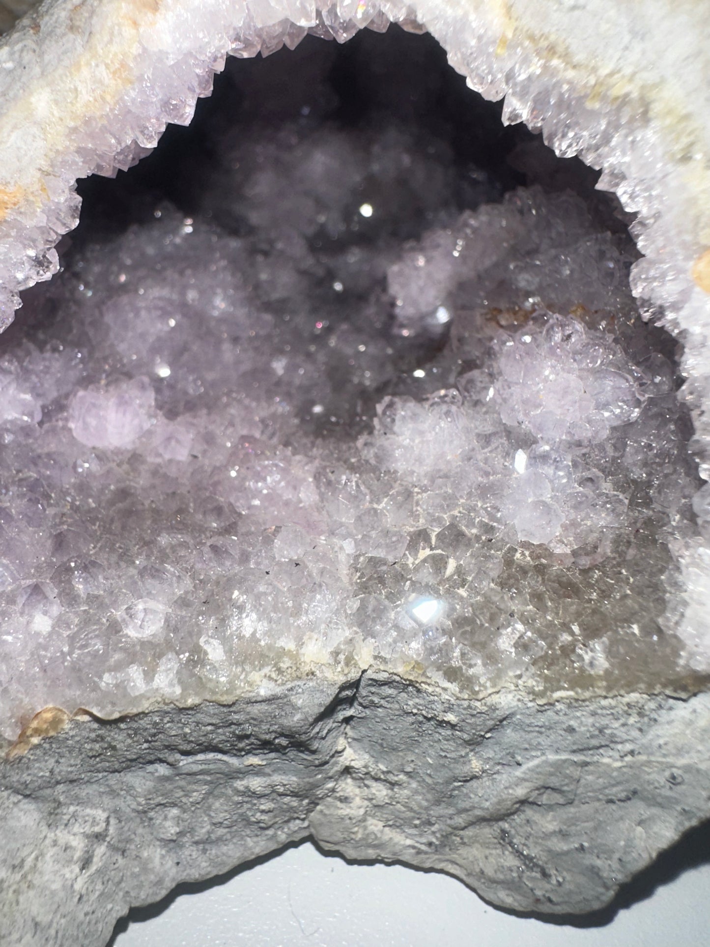 Turkish Lavender Druzy Amethyst Geode