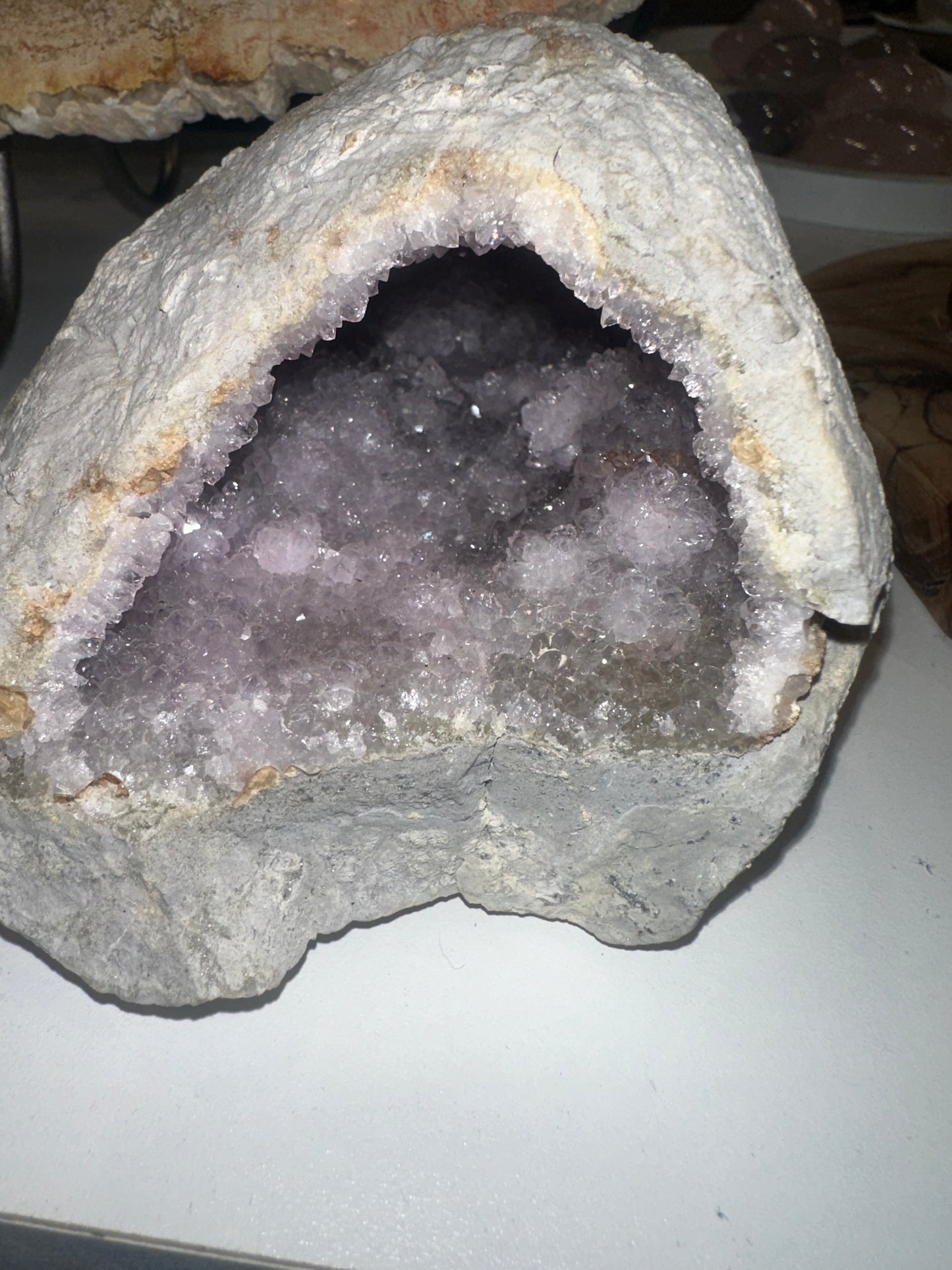 Turkish Lavender Druzy Amethyst Geode