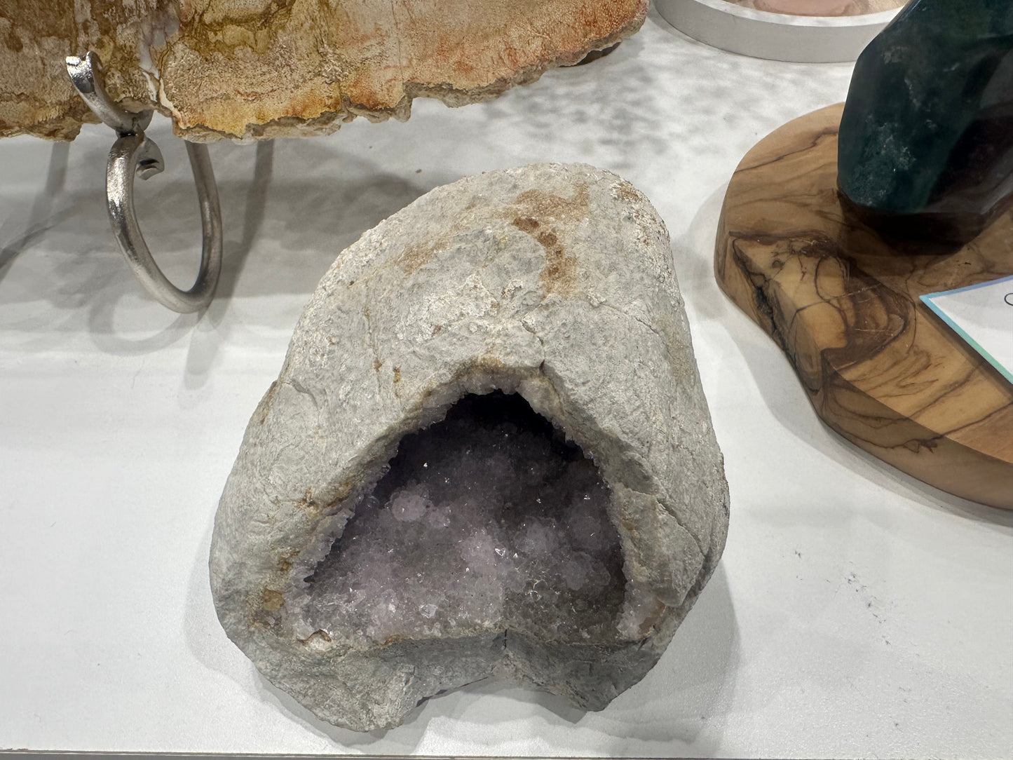 Turkish Lavender Druzy Amethyst Geode