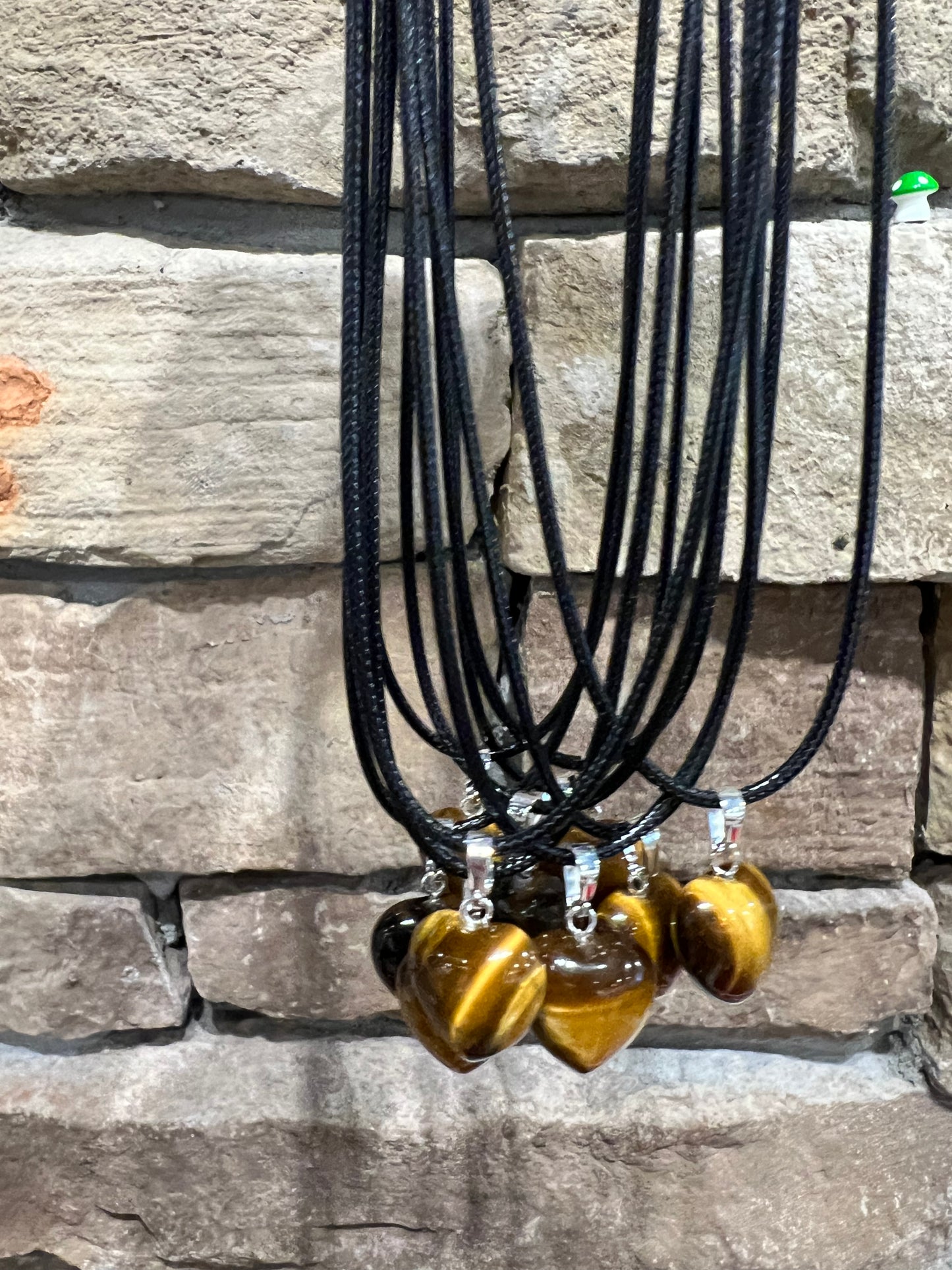 Tigers Eye Heart Necklace