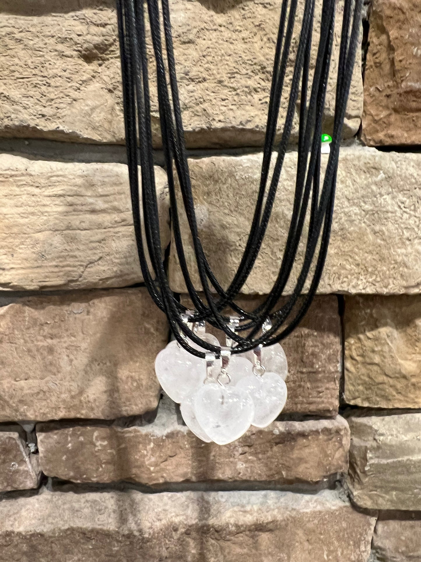Clear Quartz Heart Necklace