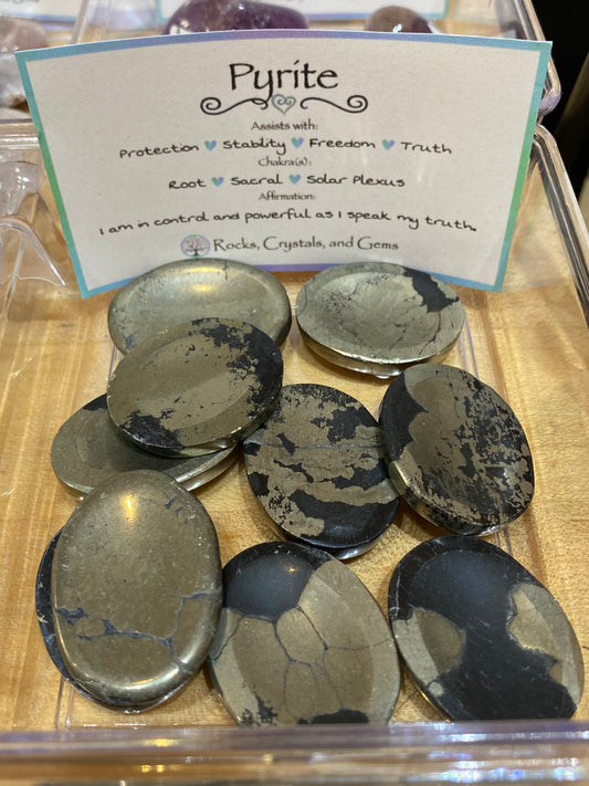 Pyrite Worry Stone
