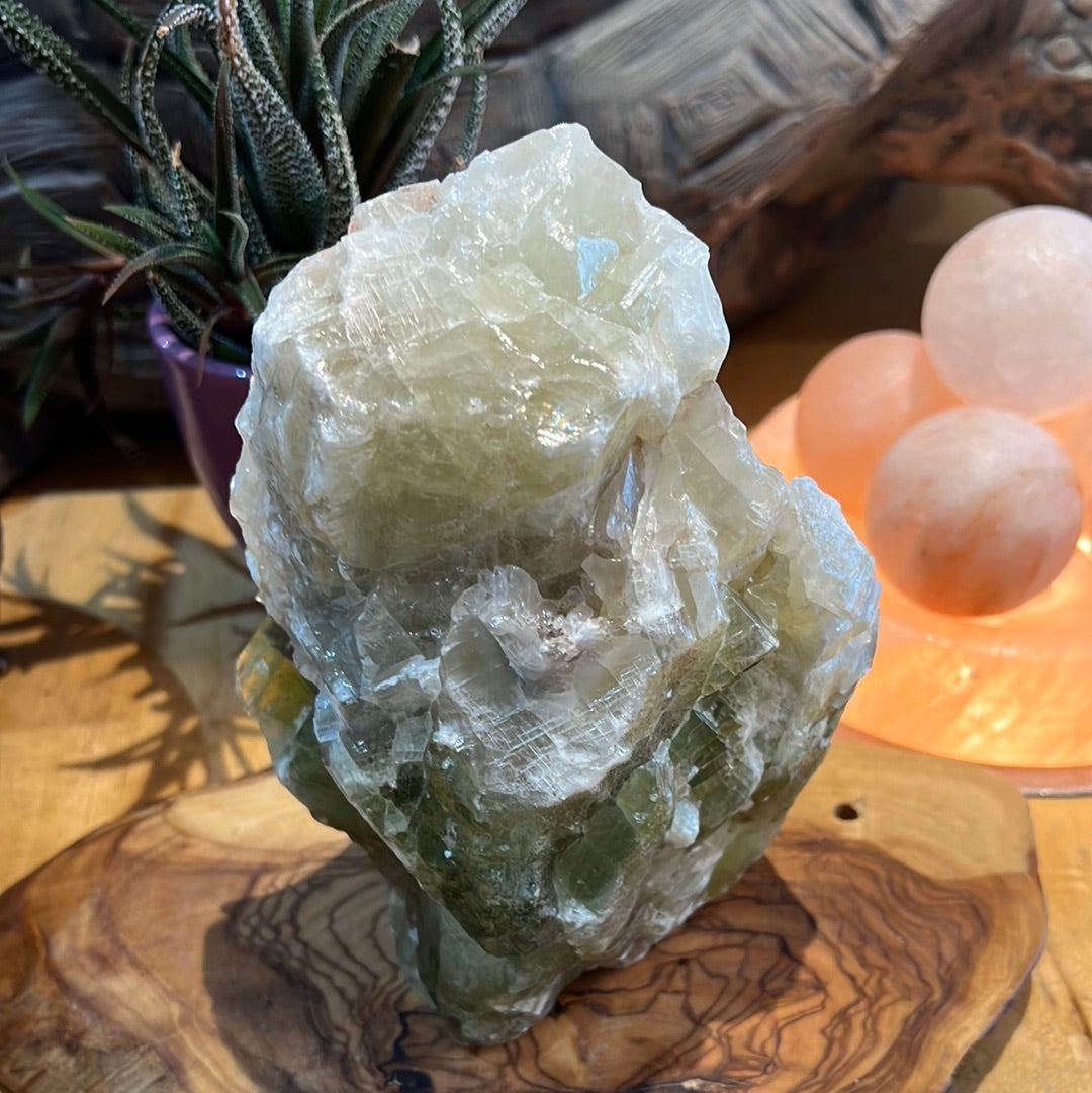 Green Calcite Chunk