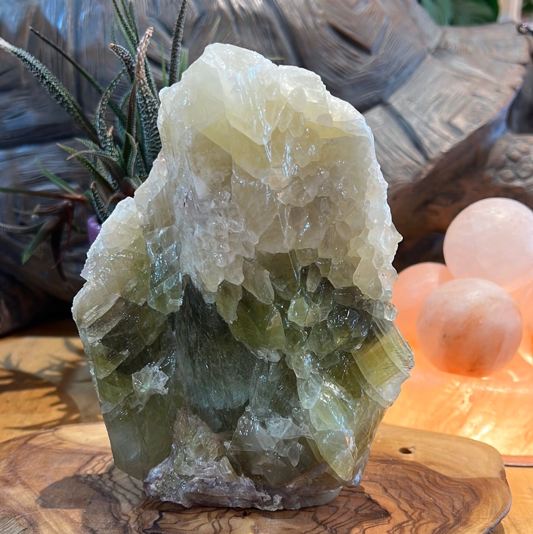 Green Calcite Chunk