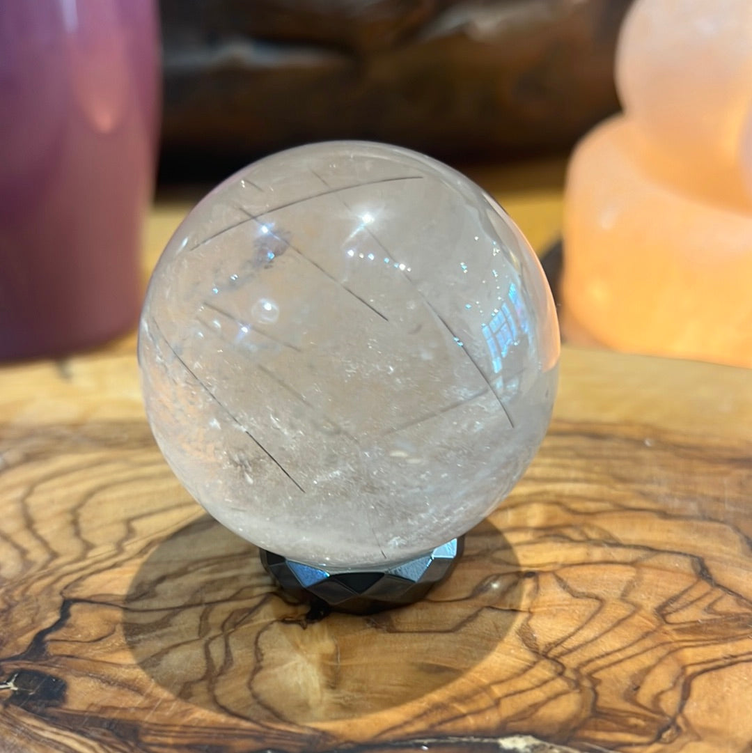 Tourmalated Quartz Sphere