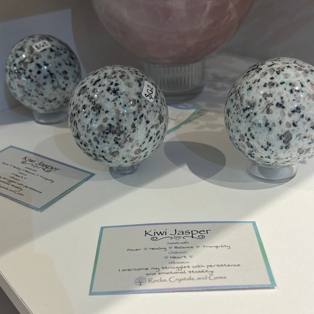 Kiwi Jasper Sphere