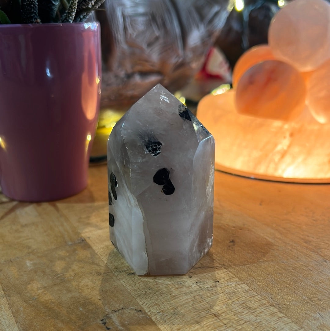 Tourmaline In Quartz Tower