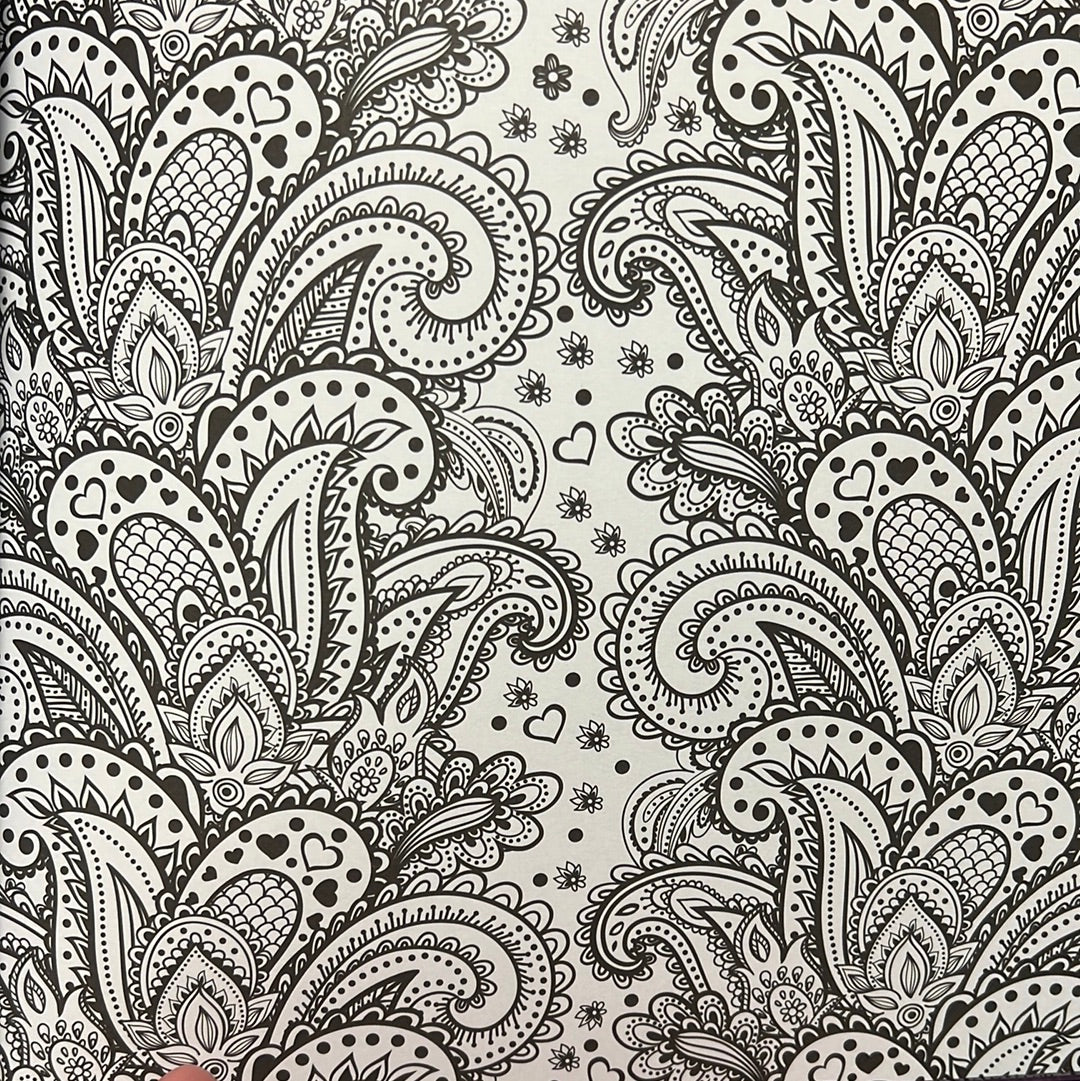 Peaceful Paisleys Coloring Book