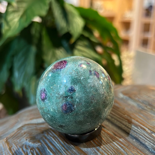 Ruby In Fuchsite Sphere