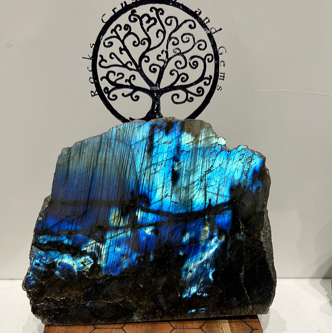 Labradorite Half Polished