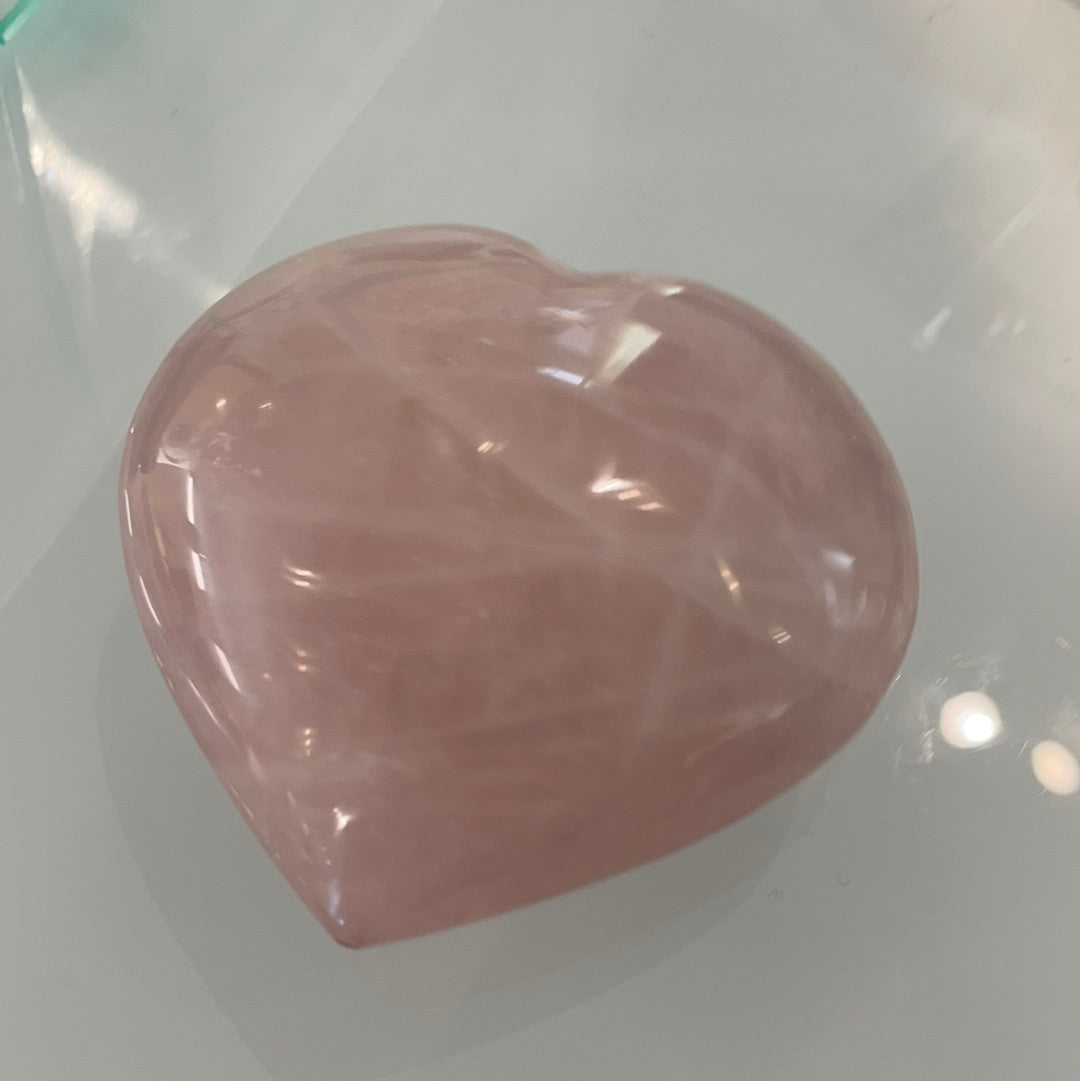 Rose Quartz Heart - Lg
