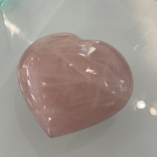 Rose Quartz Heart - Lg