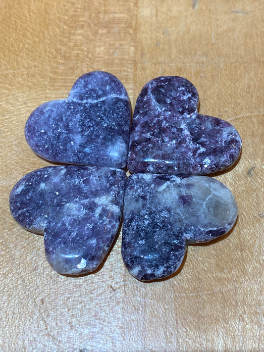Lepidolite Heart