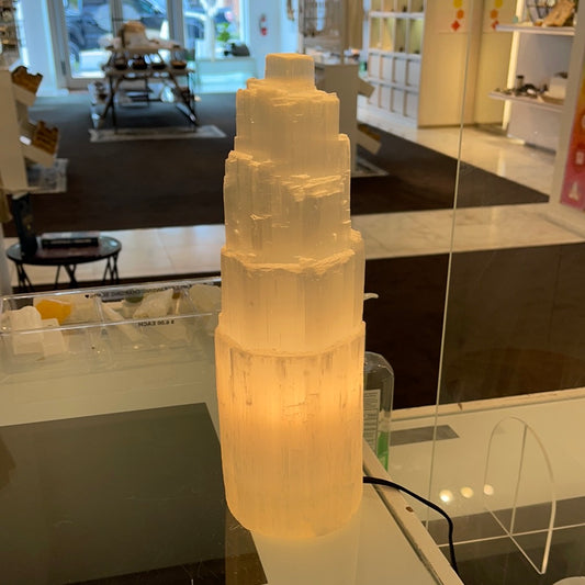 Large Selenite Lamp