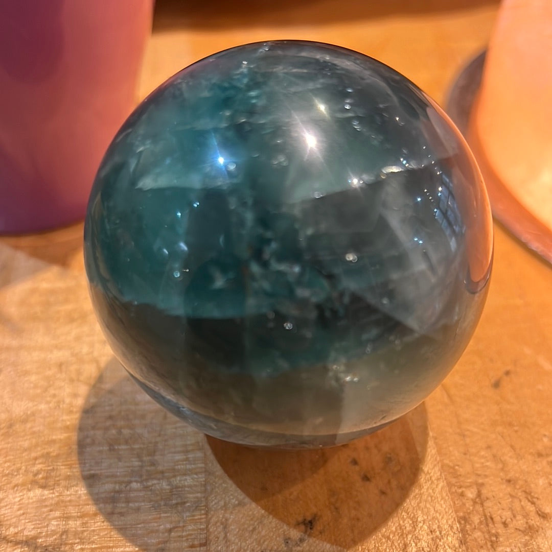 Rainbow Fluorite Sphere
