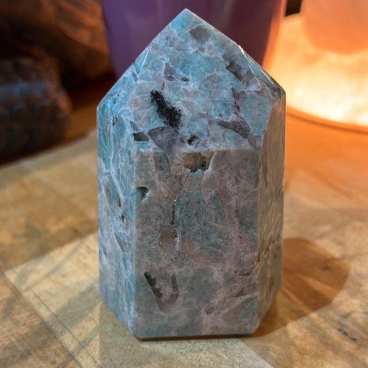 Amazonite With Smoky Quartz