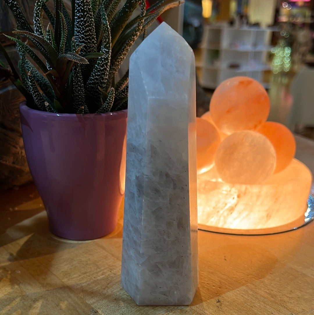 Blue Calcite Tower From Brazil