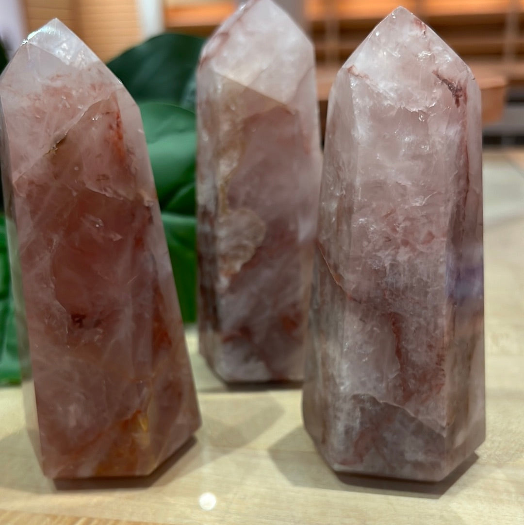 Red Hematoid Quartz Tower