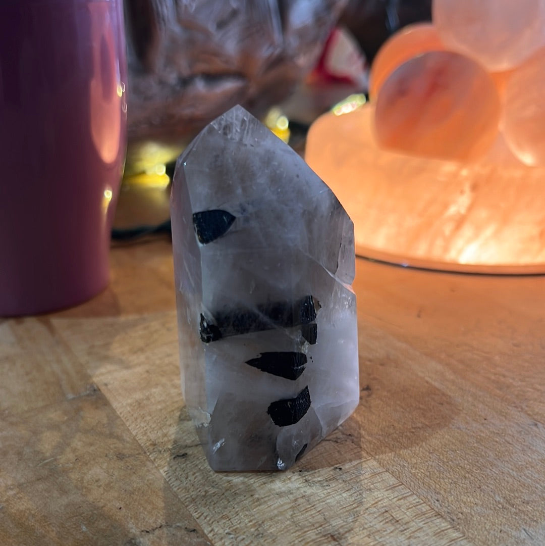 Tourmaline In Quartz Tower