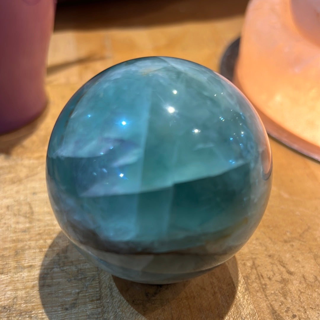 Rainbow Fluorite Sphere