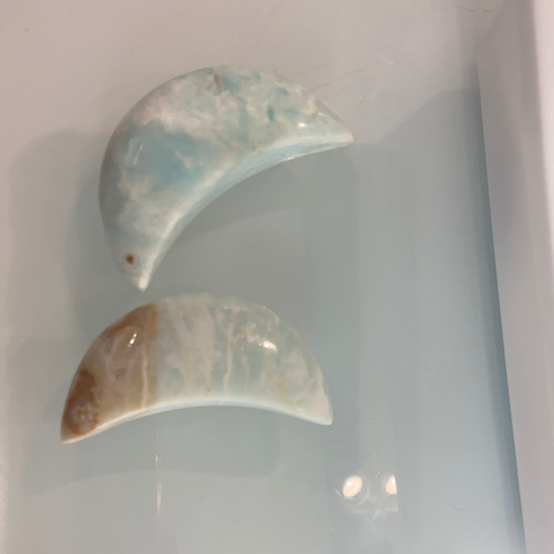 Caribbean Blue Calcite Moons 1