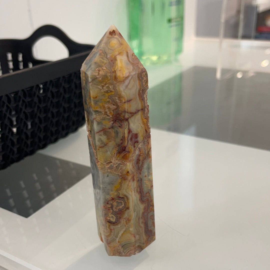 Crazy Lace Agate Tower