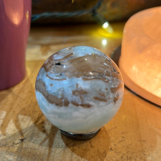 Caribbean Blue Calcite Sphere