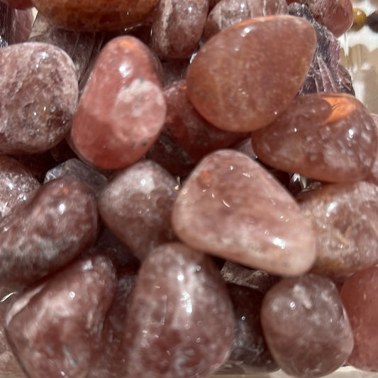 Strawberry Quartz Tumbles