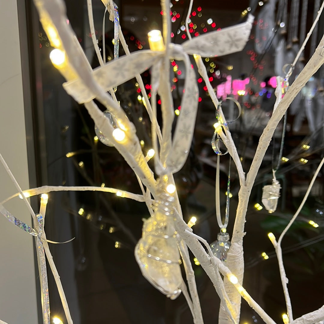 Clear Quartz Wire Wrapped Ornament