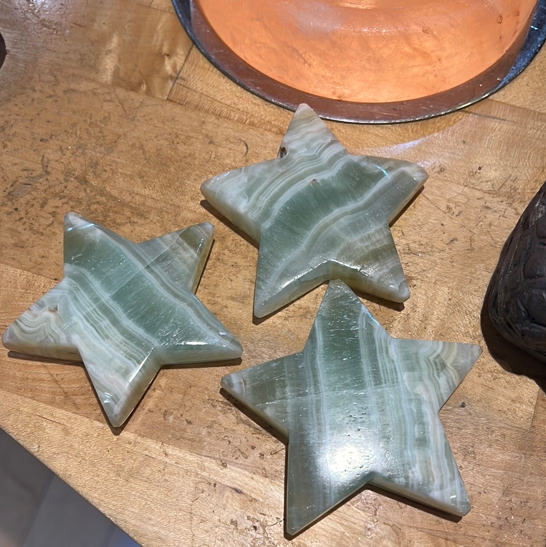 Pistachio Calcite Star