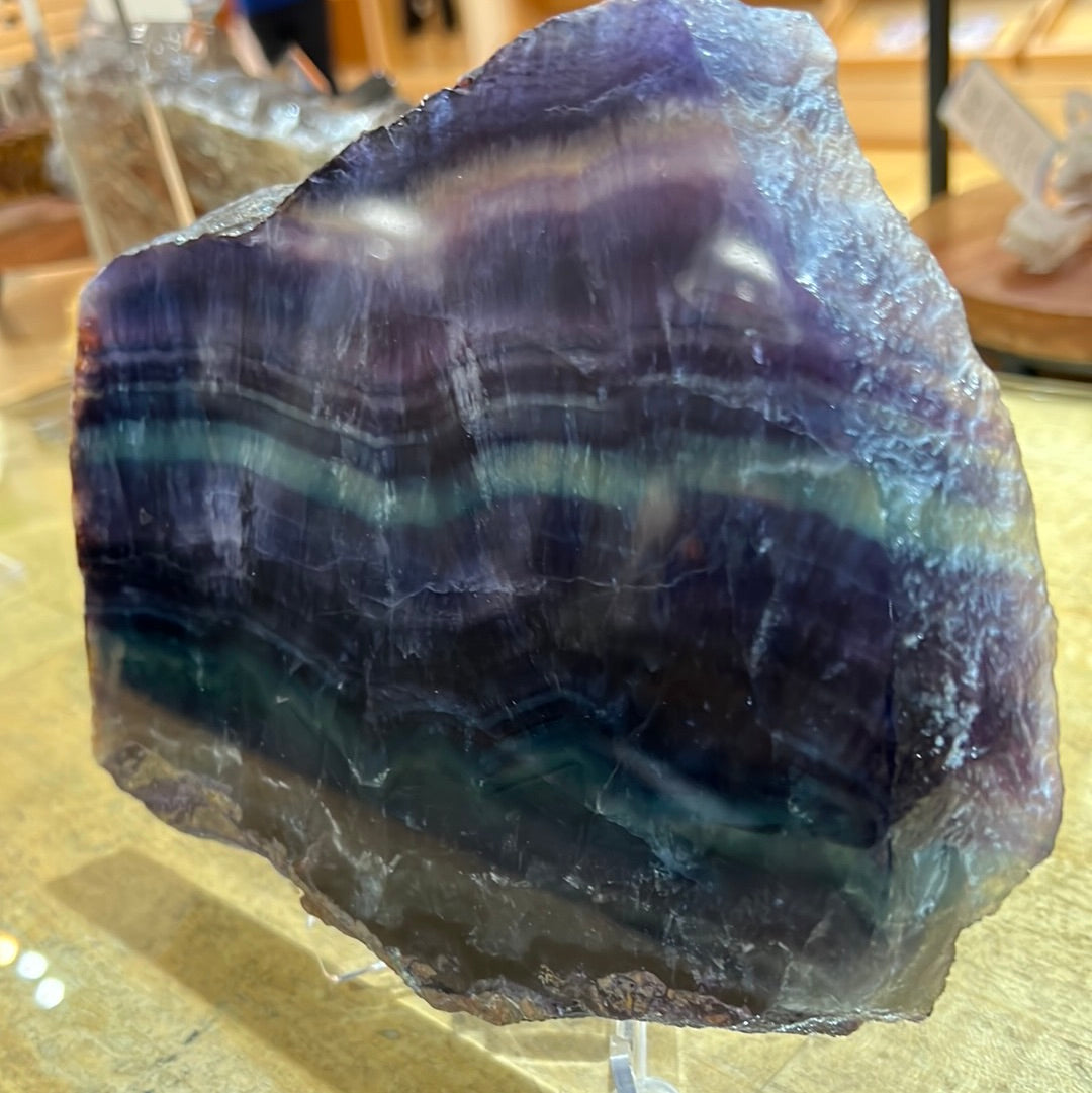 Rainbow Fluorite Slab