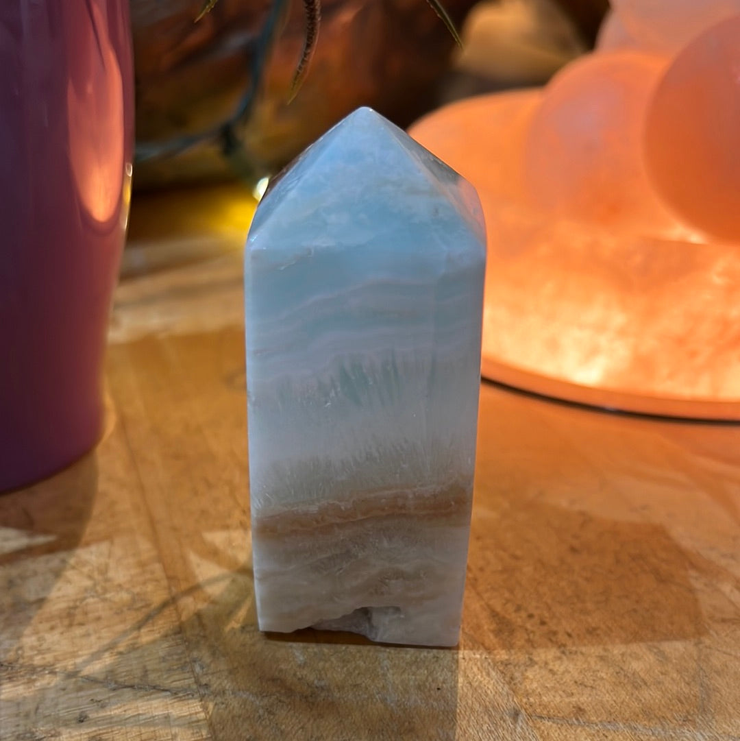 Caribbean Blue Calcite Tower