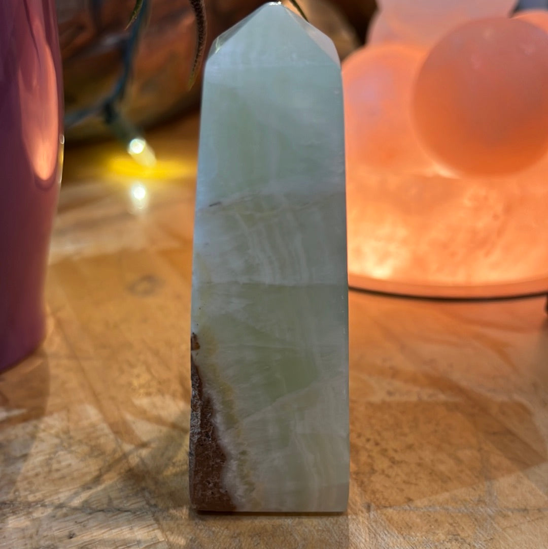 Pistachio Calcite Tower