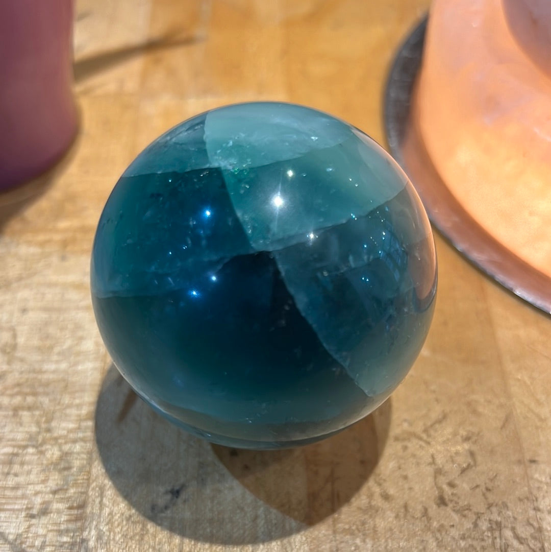 Rainbow Fluorite Sphere