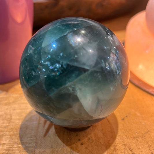 Rainbow Fluorite Sphere